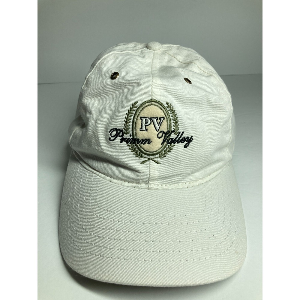 PV Primm Valley Nevada Cap Hat‎ White Adjustable Embroidered Legendary Headwear